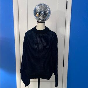 Street Scenes Elegant Black Knit Sweater